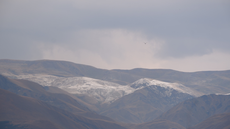 Erzurum'a mevsimin ilk karı yağı